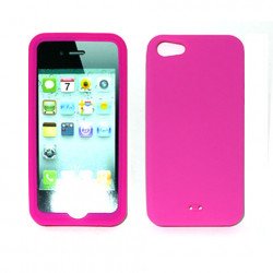 iPhone 5 Silicone Skin Case (Hot Pink)